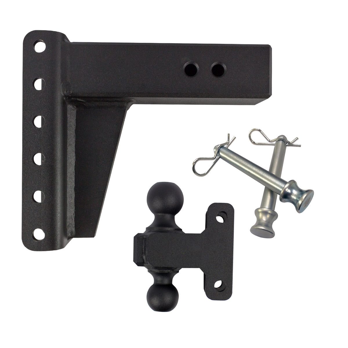 Bulletproof Heavy Duty 6” Drop/Rise Trailer Hitch 3" Box Steel Shank