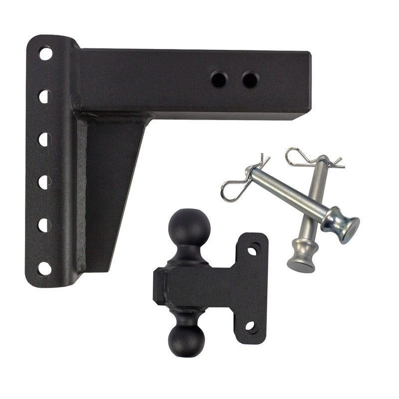 Bulletproof Heavy Duty 6” Drop/Rise Trailer Hitch 3" Box Steel Shank