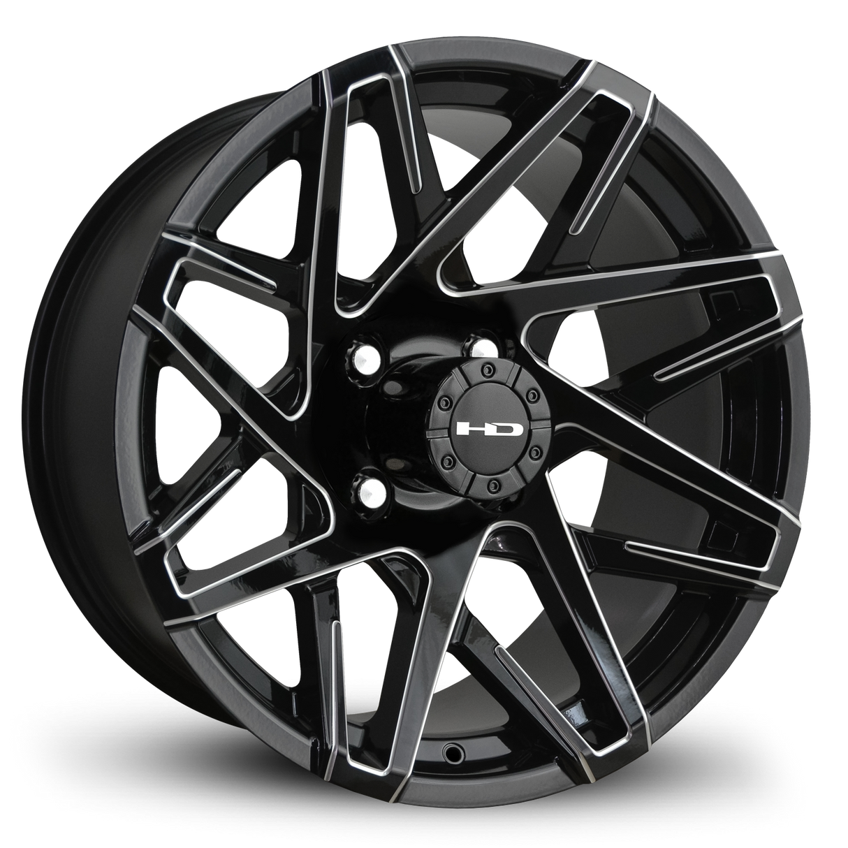 HD Golf Canyon 14x7 | -14 Offset loss Black/Milled Edge