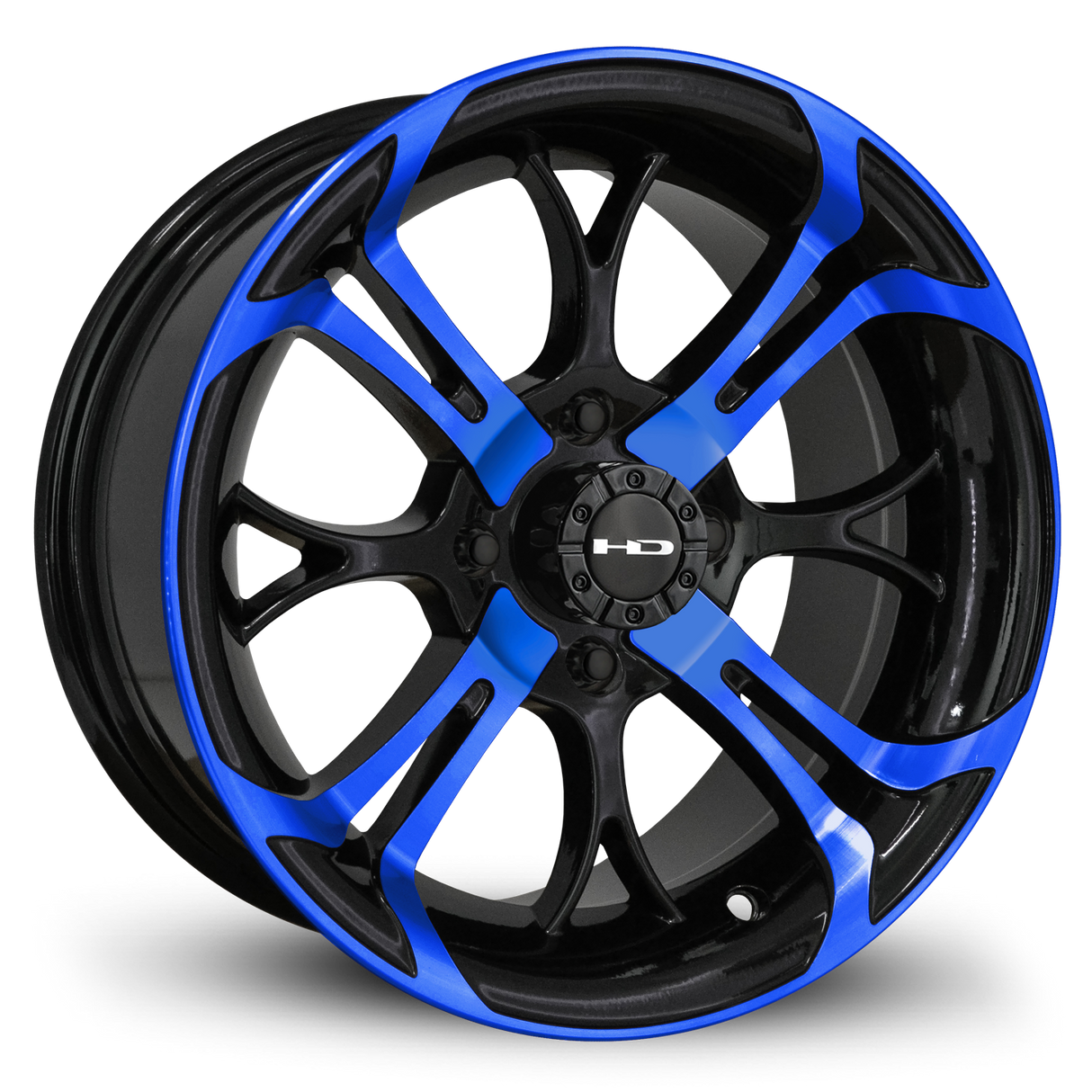 HD Golf Spinout 14x7 | -10 Offset Gloss Blue&BK/Machined Face