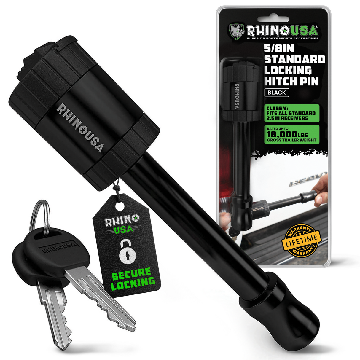 2.5" Locking Trailer Hitch Pin