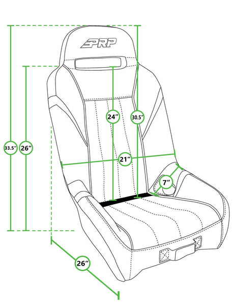 GT/S.E. Suspension Seats Kit for Polaris RZR PRO XP, PRO R, Turbo R by PRP
