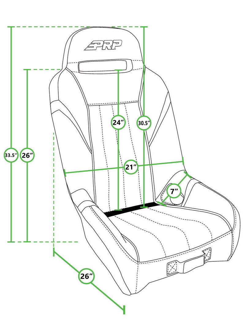GT/S.E. Suspension Seats Kit for Polaris RZR PRO XP, PRO R, Turbo R by PRP