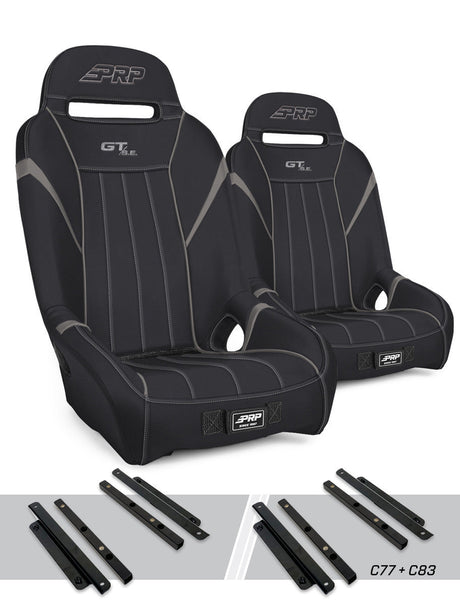 GT/S.E. Suspension Seats Kit for Polaris General, RZR S 900, 900 Trail, Trail, XP 1000, Turbo, Turbo S, RS1 by PRP