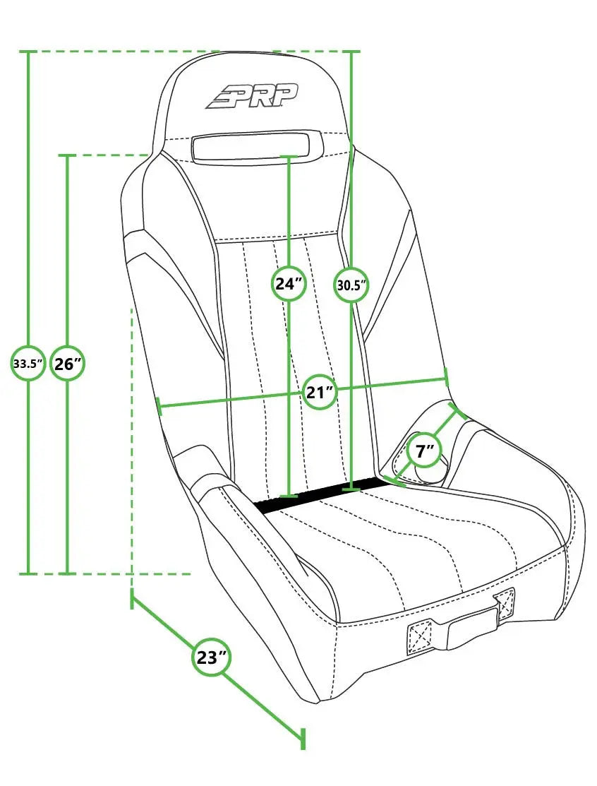 PRP Seats A5701-PORXP-204 GT/S.E. Suspension Seat, Black / Daytona Red - alternate angle