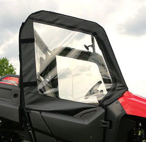 Falcon Ridge HO-PIONEER700-SDK01-Z upper soft doors with zippered windows installed on Honda Pioneer 700
