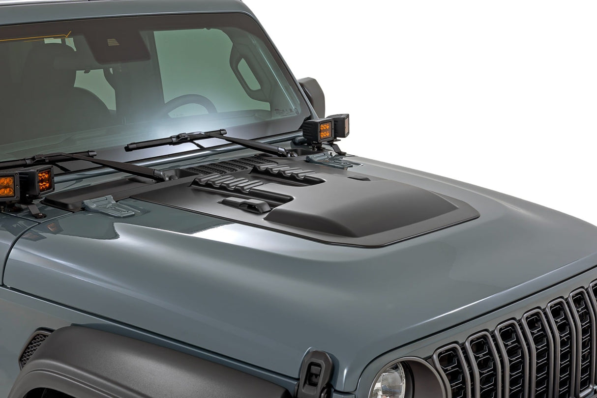 Hood Scoop Jeep Gladiator JT/Wrangler JL 4WD (2018-2026) Rough Country