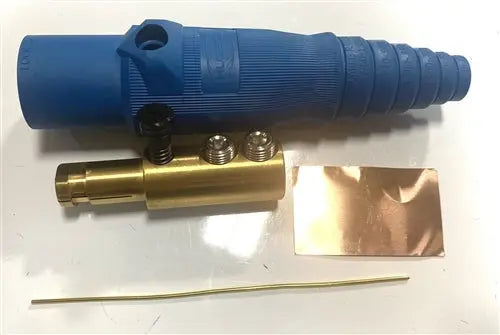 Hubbell series 16 BLUE CAM LOCK 400 AMP MALE AC/DC WIRE AND SUPPLY