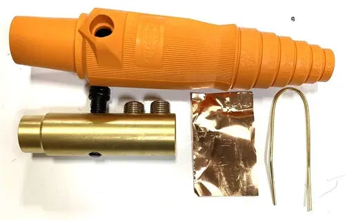 Hubbell series 16 ORANGE CAM LOCK 300 AMP FEMALE AC/DC WIRE AND SUPPLY