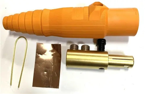Hubbell series 16 ORANGE CAM LOCK 400 AMP MALE AC/DC WIRE AND SUPPLY