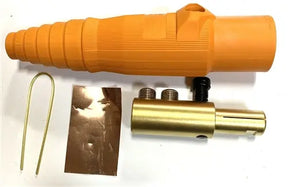 Hubbell series 16 ORANGE CAM LOCK 400 AMP MALE AC/DC WIRE AND SUPPLY