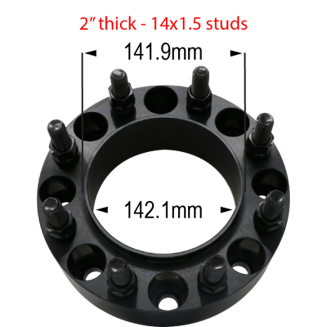 2" thick - 8 x 200mm to 8 x 200mm - Hub Centric Ford