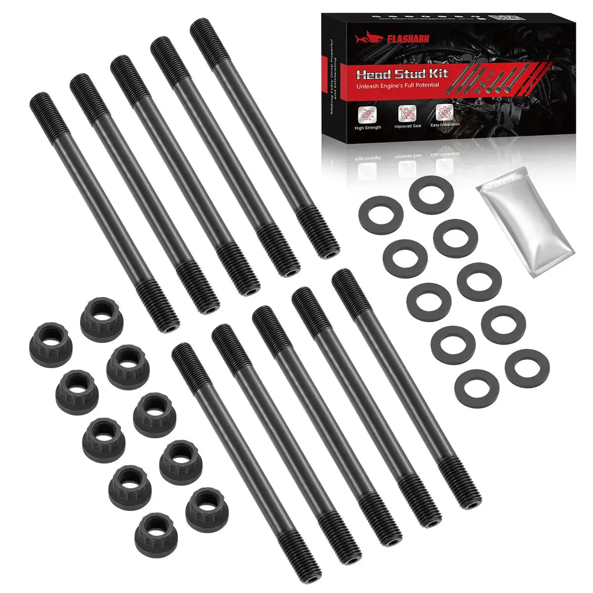 Head Stud Kit for 1996-2000 Honda Civic 1996-1997 Honda Civic Del Sol