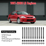 Head Stud Kit for 1996-2000 Honda Civic 1996-1997 Honda Civic Del Sol