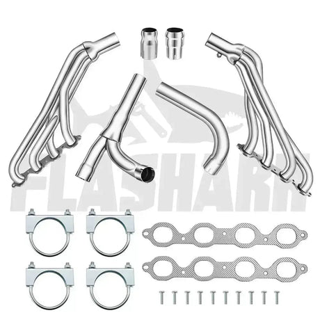 Long Tube Headers For 2014-2017 Chevy Silverado 1500/Tahoe GMC Sierra 1500/Yukon Cadillac Escalade 5.3L 6.2L V8 | 2WD 4WD Flashark
