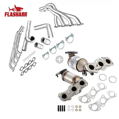 Long Tube Headers For 2014-2017 Chevy Silverado 1500/Tahoe GMC Sierra 1500/Yukon Cadillac Escalade 5.3L 6.2L V8 | 2WD 4WD Flashark
