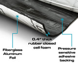 SoundSkins | Heat Shield Thermal Insulation and Sound Deadening Kit | SSK-HTSHLD | Engine & Firewall, Dual Layer Insulated Mat, 54 sq ft SoundSkins Global