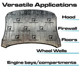 SoundSkins | Heat Shield Thermal Insulation and Sound Deadening Kit | SSK-HTSHLD | Engine & Firewall, Dual Layer Insulated Mat, 54 sq ft SoundSkins Global