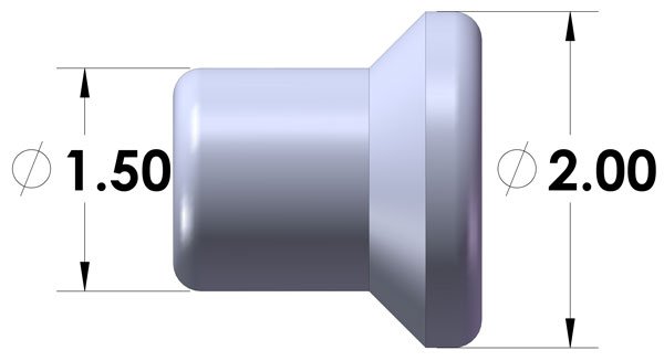 7/8-14 Heavy Wall Right Hand Thread Tube Insert for 1 1/2 Inch ID Tubing