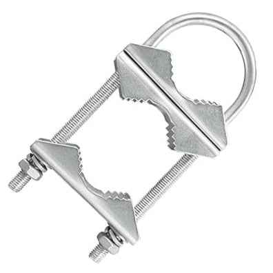 Heavy Duty Double Antenna Mast Clamp V-Jaw Bracket U Bolts Pipe Mounting Hardware 2 pcs EBay