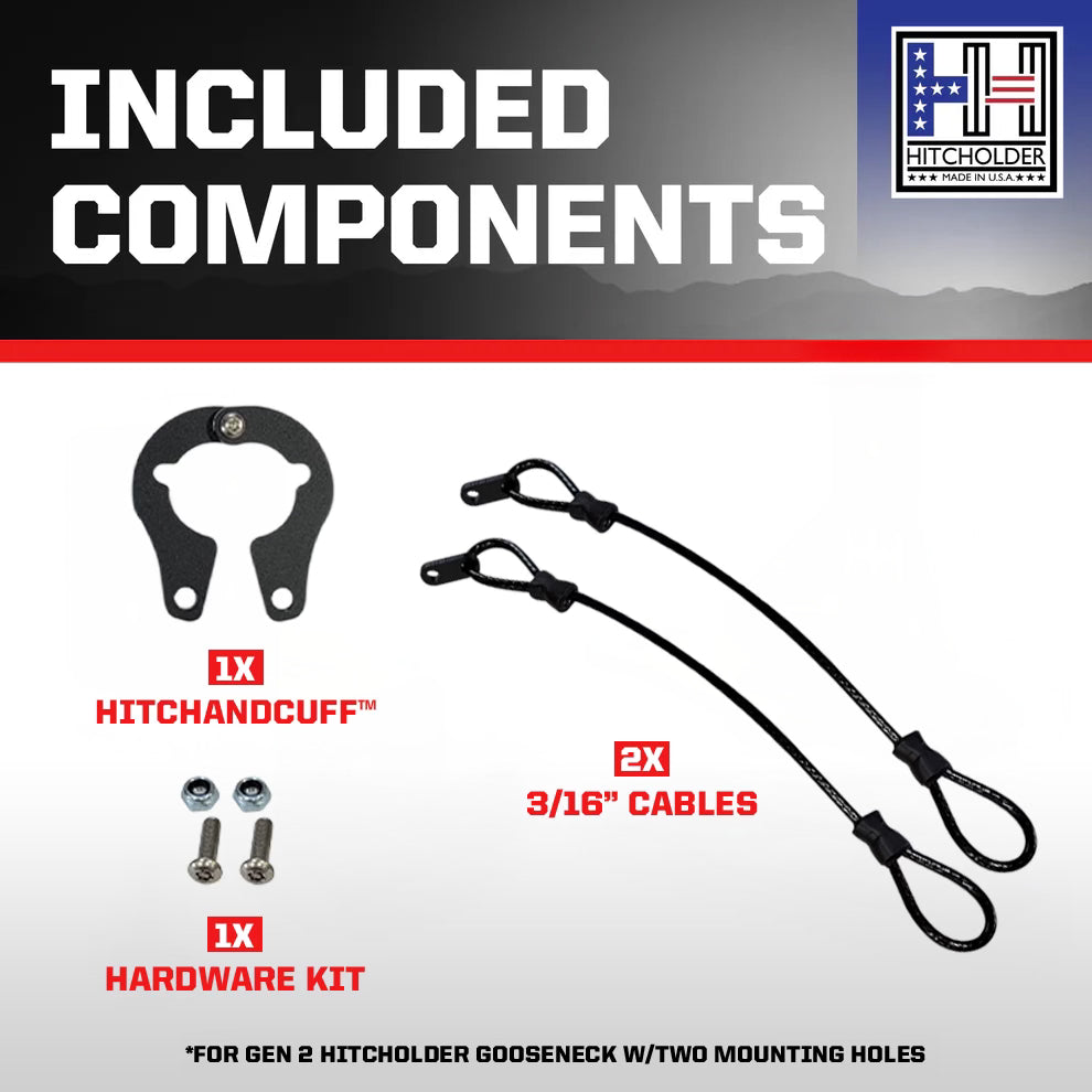 Hitchandcuff - Gooseneck Lockable Cable Hitcholder