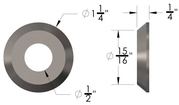 Weld Washer 1/2"