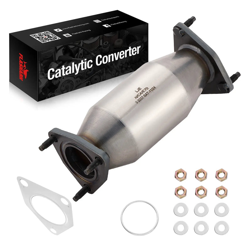 Rear Catalytic Converter for 2008-2013 Honda Accord Acura TSX 2.4L, Direct-Fit Flashark