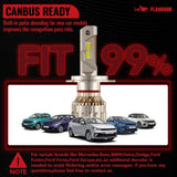 H4/9003/HB2 LED Headlight Bulbs 110W 6500K ‎‎28000LM White Dual-function 2Pcs for Chevrolet/Ford/GMC//BMV/Dodge/Honda/Nissan/Jeep