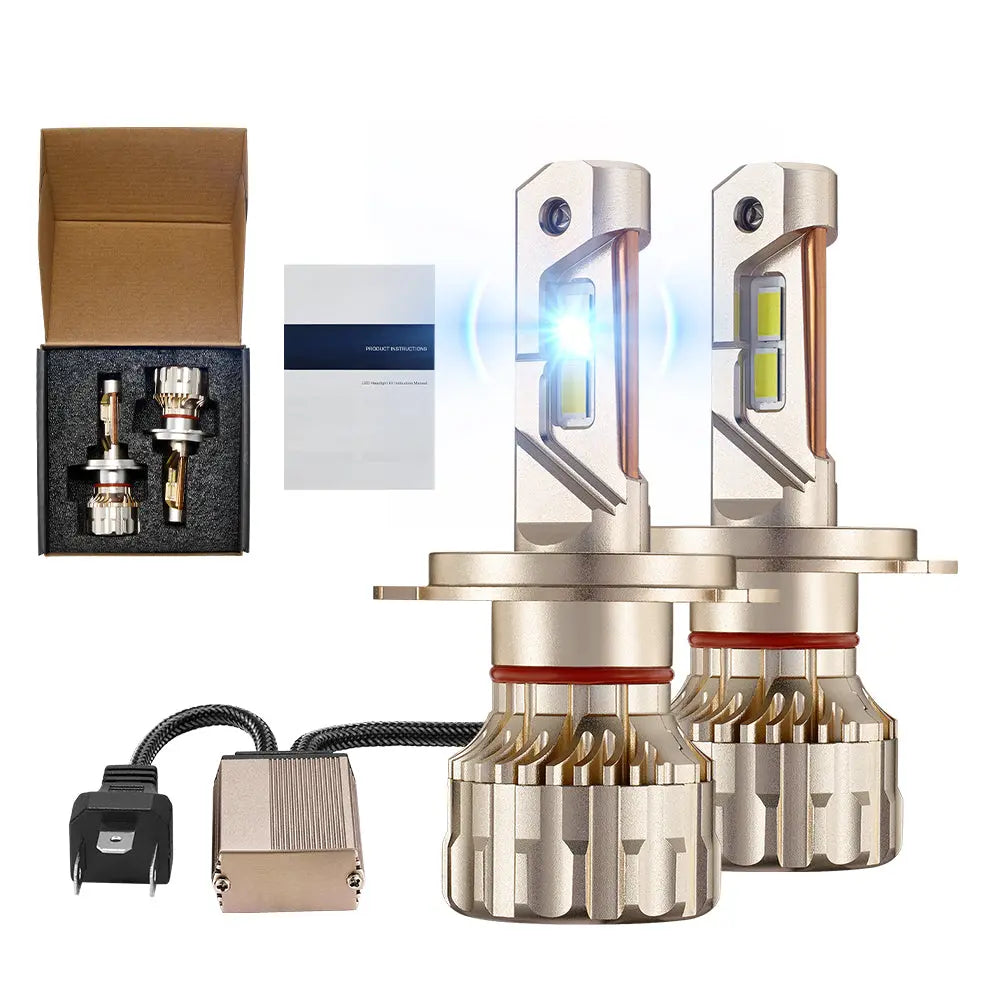 H4/9003/HB2 LED Headlight Bulbs 110W 6500K ‎‎28000LM White Dual-function 2Pcs for Chevrolet/Ford/GMC//BMV/Dodge/Honda/Nissan/Jeep