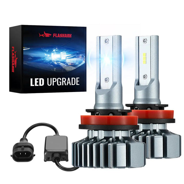H11 H8 H9 LED Headlight Bulbs 60W 6000K ‎20000LM White 2Pcs for Chevrolet/Ford/Toyota/Dodge/GMC/Honda Flashark