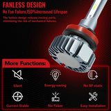 H11 H8 H9 LED Headlight Bulbs 60W 6000K ‎20000LM White 2Pcs for Chevrolet/Ford/Toyota/Dodge/GMC/Honda