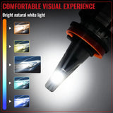 H11 H8 H9 LED Headlight Bulbs 60W 6500K ‎‎‎16000LM White 2Pcs for Chevrolet/Ford/Toyota/Dodge/GMC/Honda/Nissan/Lexus/Jeep/Mazda Flashark