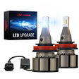 L2 H11 H8 H9 LED Headlight Bulbs 100W 6000K ‎‎‎13000LM White 2Pcs | Flashark Flashark