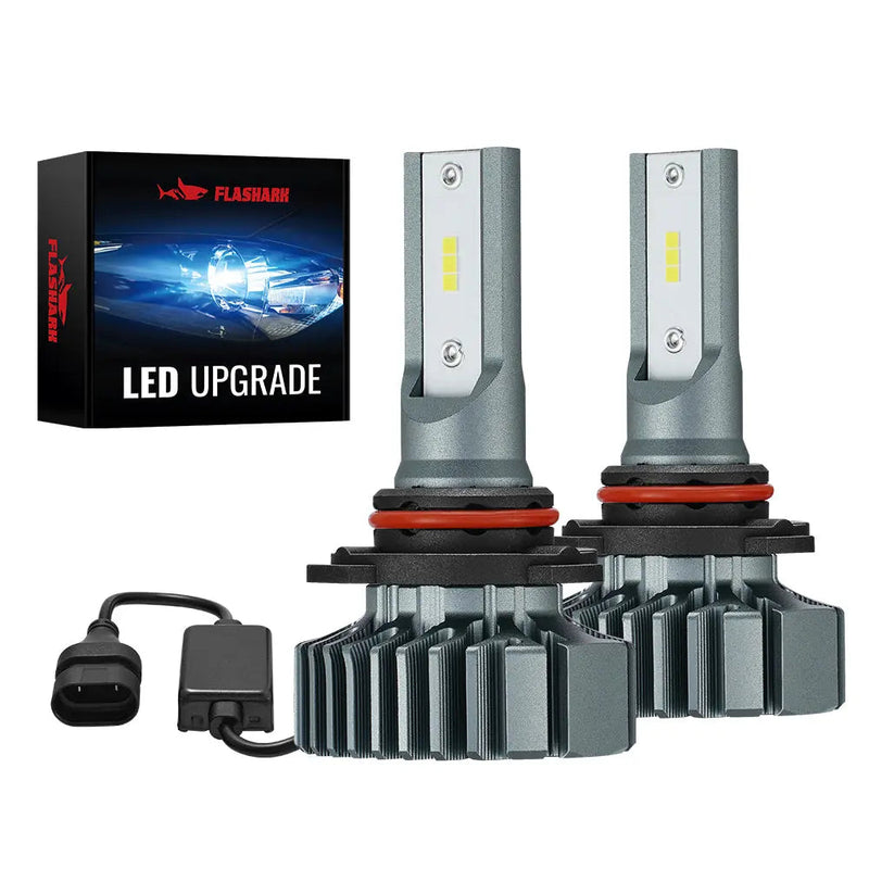 H11 9005 240W 6500K 14000LM White IP68 LED Headlight Bulbs 2Pcs Flashark