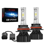 9007/HB5 LED Headlight Bulbs 100W 6500K ‎‎14000LM White 2Pcs Dual-function Flashark