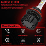 9007/HB5 LED Headlight Bulbs 100W 6500K ‎‎14000LM White 2Pcs Dual-function Flashark