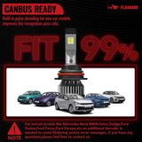 9007/HB5 LED Headlight Bulbs 150W 6500K ‎‎22000LM White 2Pcs Dual-function Flashark