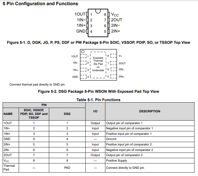 LM393N Dual Comparator IC - 2-Channel 8-DIP Open Collector TekShack