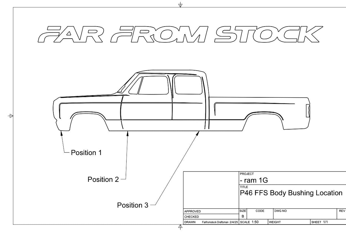 72-93 Dodge Truck Body Mount Bushing Kit With All New Hardware