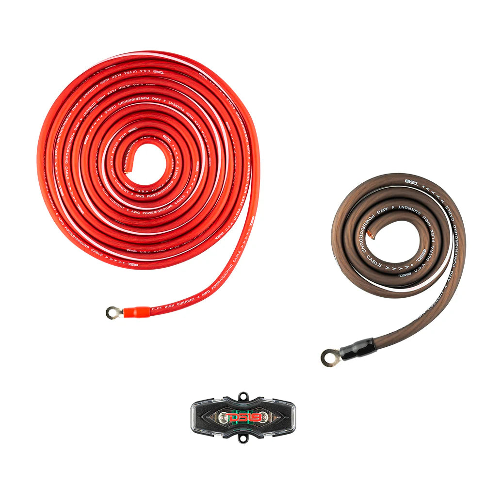 4-GA OFC 100% Copper Amplifier Installation Kit