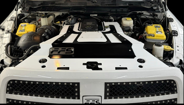‘10-18 Ram Engine /Radiator Cover Combo Double Overlay 4th Gen Diesel Far From Stock