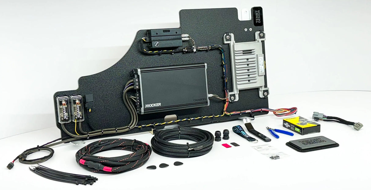 Kicker Loaded Subwoofer 1200wrms Amplifier Rack for Ford F-Series Vehicles (All Factory Systems including B&O Unleashed) Sounds Good Stereo