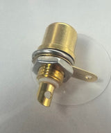 White Panel Mount RCA Phono Jack TekShack