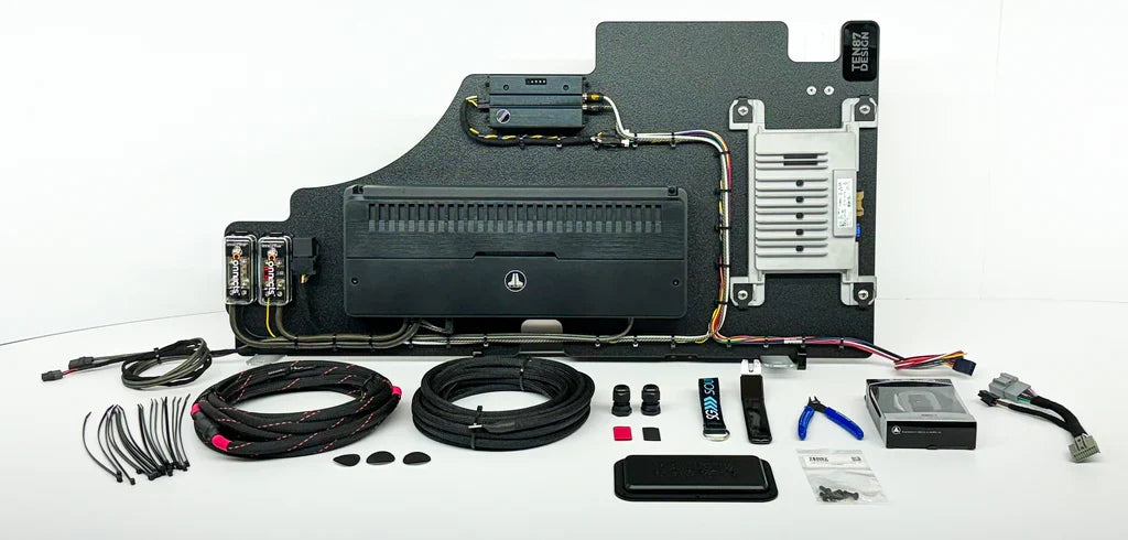 Underseat >>> Ten87 Design Quad 6.5-inch Hand-Crafted Subwoofer Package with Pre-Tuned Amplifier