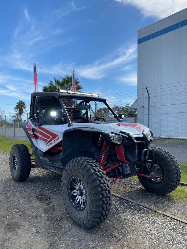 Off Road Side Mirror Pair With Sidewinder LED Pod Lights