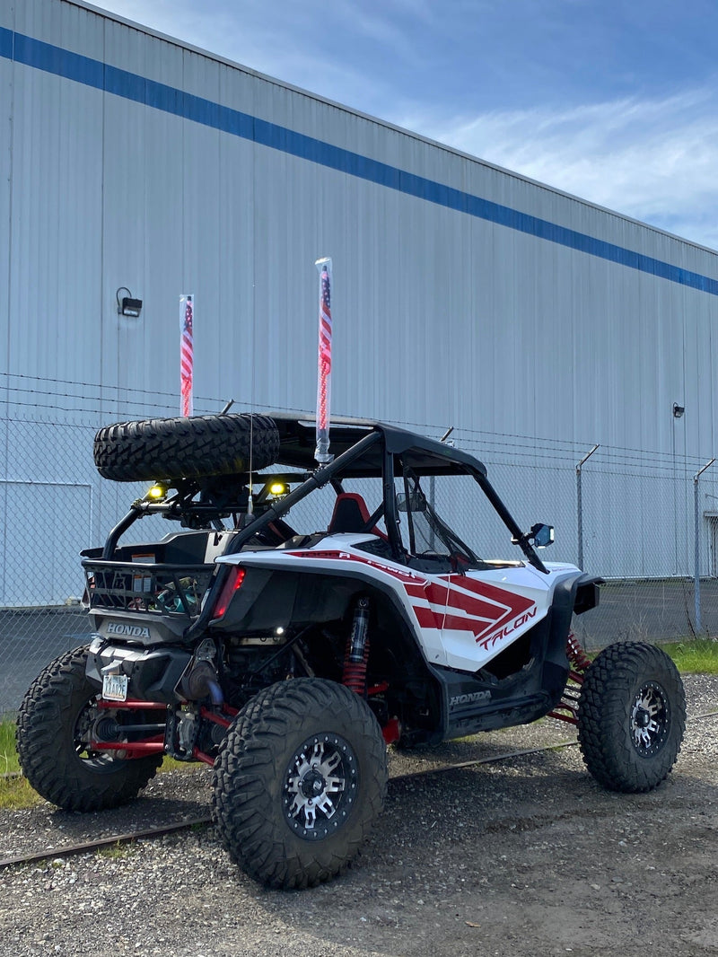 Off Road Side Mirror Pair With Sidewinder LED Pod Lights