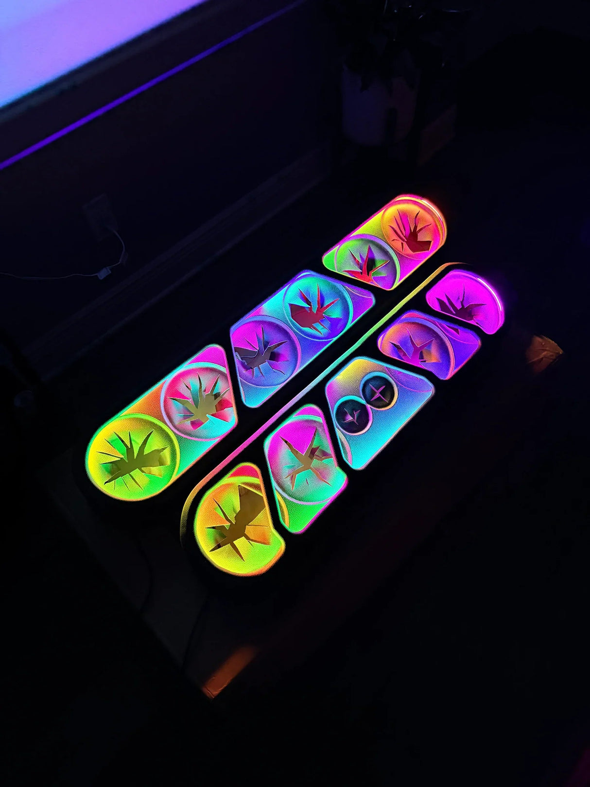 6.5" Speaker Rack Enclosure w/ Beauty Panel & LEDs Moon Car Stereo