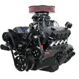 GM Big Block Compatible 632 c.i. Pro Series Engine and 4L80E Automatic Transmission - 815 Horsepower - Blackout Reaper Edition Builder Series - Black Pulley Kit - Fuel Injected