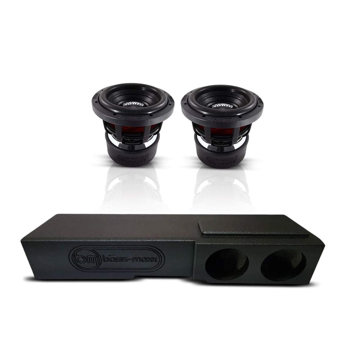(2) Sundown Audio X8 v4 & Chevy Crew Cab 07-18 Dual 8" Subwoofer Box Combo Sundown Audio