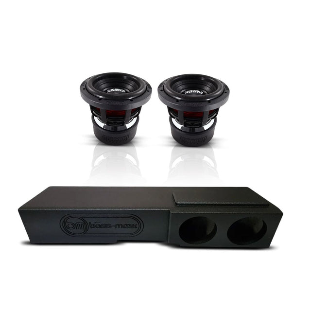 (2) Sundown Audio X8 v4 & Chevy Crew Cab 07-18 Dual 8" Subwoofer Box Combo Sundown Audio